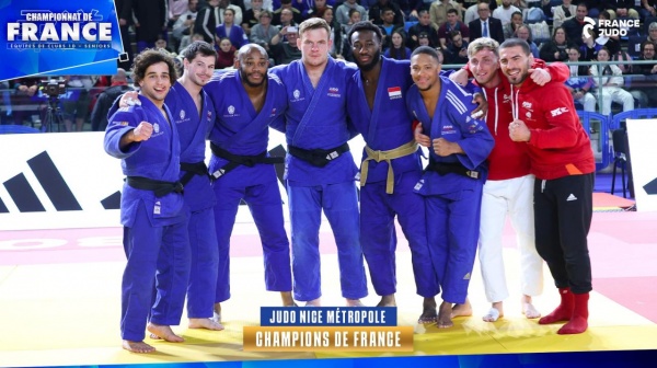 Le Judo Nice Métropole champion de France par équipe masculine 1D